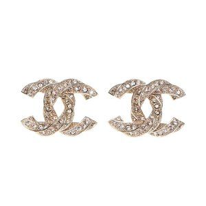 NEW CHANEL AUTHENTIC LARGE STUD EARRINGS